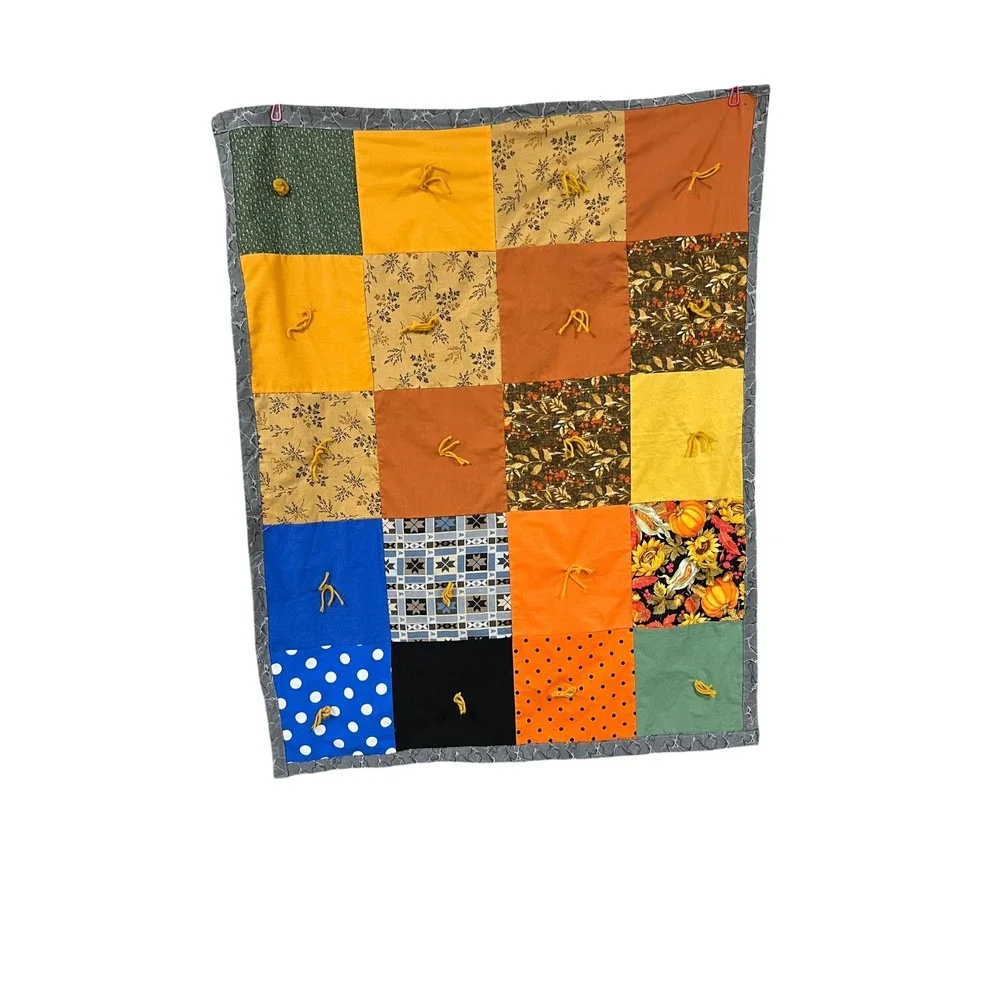 Handmade tied patchwork